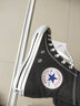 匡威（Converse）帆布運動(dòng)板鞋 ALL STAR HI高幫休閑鞋 經(jīng)典男女全明星 日本直郵 BK-黑色 24 曬單實(shí)拍圖