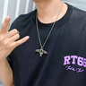 ROCK&RIDE重生熾天使吊墜 925銀男士項鏈復古 送男友禮物 熾天使吊墜（不含配鏈） 曬單實(shí)拍圖