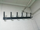 朗派實(shí)心大掛衣鉤衣帽排鉤壁掛衣服掛鉤浴室衛浴掛件衣柜廚房毛巾鉤 黑色六排鉤 曬單實(shí)拍圖