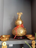 MOREISAN黃銅葫蘆擺件銅創(chuàng)意家居裝飾品擺設(shè)玄關(guān)客廳玄關(guān)送朋友開業(yè)禮品 51cm黃銅平安葫蘆(黃) 曬單實拍圖