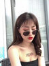 GENIUS MELODY墨鏡女士戶(hù)外防紫外線(xiàn)開(kāi)車(chē)專(zhuān)用小框太陽(yáng)眼鏡復古港風(fēng)小臉高級感 金框黑灰片 曬單實(shí)拍圖