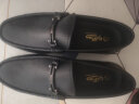金利来（goldlion）男鞋商务休闲鞋舒适轻质透气时尚皮鞋59683019201A-黑-40码 实拍图