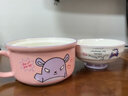 HELLO KITTY（凱蒂貓）三麗鷗陶瓷泡面碗帶蓋大學(xué)生宿舍用大容量多用兒童吃飯碗可愛餐具 Kuromi 庫洛米泡面碗 曬單實(shí)拍圖