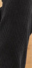 宝娜斯（BONAS）窄版阔腿裤女2023年春夏新款韩版高腰宽松直筒裤抽绳垂感裤拖地裤 黑色 夏季冰感面料 均码 实拍图