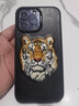 POLO保羅手機殼適用iphone15ProMax蘋(píng)果14真皮刺繡13老虎個(gè)性商務(wù) 保羅 老虎頭 iPhone 14Promax 曬單實(shí)拍圖