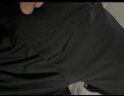 乔克杰男士装抗皱休闲潮垂感小脚易穿百搭显瘦宽松运动九分裤子薄款夏季 黑色 2XL 实拍图