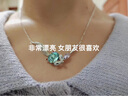 法蔻 FARCOKO狐貍項鏈女銀鎖骨鏈彩金吊墜玫瑰金七夕情人節(jié)禮物送女友 素雅銀色 項鏈 曬單實拍圖