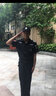卓倫尚品保安工作服夏裝黑色保安制服男春秋執(zhí)勤服安檢服保安服短袖套裝 短袖+褲子+標志 XL (175) 曬單實拍圖