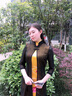 逸福旗袍外搭開衫長(zhǎng)款防曬衣 外披春秋女裝 立領(lǐng)中國(guó)風(fēng)披肩雪紡?fù)馓渍?黑色 M 曬單實(shí)拍圖