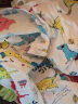 南极人儿童睡衣男夏季薄款宝宝空调服中大童男童女童长袖棉绸家居服套装 恐龙世界 110cm 实拍图