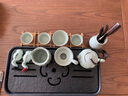 汝道  汝窯功夫茶具家用陶瓷茶道茶藝小套功夫茶具日式側(cè)把壺原礦仿宋汝瓷開片茶壺茶杯套裝禮品 汝窯 合菱壺9入禮盒裝 曬單實拍圖