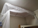 子母床蚊帳上下鋪1.5米1.2米上下床一體實(shí)木兒童床雙層床高低蚊帳 白色--上鋪100下鋪135-帶支架 其它 曬單實(shí)拍圖