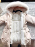 啄木鳥(niǎo)派克服女2025新款冬季可拆卸內(nèi)膽加厚羽絨棉服中長(zhǎng)款棉衣外套女 米白色 可拆卸加厚版不加價(jià) M 80-100斤 曬單實(shí)拍圖