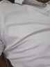 DESSO唐狮集团短袖T恤男夏季半袖翻领POLO商务休闲纯色保罗衫半截袖工 A126-1-K213白色 L（110-125斤） 实拍图