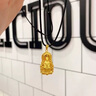 中國黃金（CHINA GOLD）菩薩黃金吊墜足金觀音男款黑繩紅繩項(xiàng)鏈618送老婆618送女朋友禮物 【京速達(dá)】火焰觀音 約3.7g【默認(rèn)黑繩】 曬單實(shí)拍圖