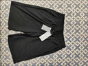 俞兆林黑色五分褲子女夏季薄款女士棉短褲寬松運動(dòng)休閑褲直筒高腰 黑色 L _(推薦95-110斤) 曬單實(shí)拍圖