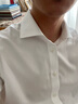 漢尼（HANY）【200支純棉免燙】法式襯衫男長(zhǎng)袖袖扣男士商務(wù)正裝西裝白色襯衣 卡薩曼純白【溫莎領(lǐng)】【修身版】 43 曬單實(shí)拍圖