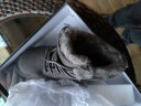 百丽户外雪地靴男士冬季日常穿搭东北靴舒适休闲短靴加绒A0602DD1 灰色 39 实拍图