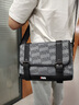 七匹狼男士單肩包新款時(shí)尚潮牌斜挎包大容量郵差包休閑商務(wù)男包通勤背包 灰色-狼族履途高端系列 曬單實(shí)拍圖