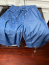 魔之韻天絲休閑褲女士牛仔闊腿褲子夏季爽滑薄款寬松七分褲8615 淺藍色 XL （119-130斤左右） 曬單實(shí)拍圖