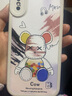 彩繪師 適用蘋果xsmax手機(jī)殼小羊皮iPhone X/XR硅膠防摔全包皮套保護(hù)套潮牌暴力熊網(wǎng)紅支架 蘋果XSMax【古董白】鏡頭全包 曬單實(shí)拍圖
