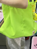 途尊簡(jiǎn)約大容量單肩通勤包日系ins清新森系少女托特包學(xué)生上課帆布包 黑色[面料加厚) +小花掛件 曬單實(shí)拍圖