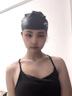 安踏泳帽男女通用防水不勒頭長(cháng)發(fā)專(zhuān)用加大號硅膠護耳游泳帽浴帽泳具 黑色【高彈硅膠帽】 曬單實(shí)拍圖