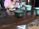傳成鄭思偉手工鐵胎汝窯茶具茶杯開(kāi)片汝瓷功夫陶瓷茶盞主人杯品茗單杯 豆青 曬單實(shí)拍圖