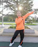 玉宇帆兒童足球服套裝定制男女童長(cháng)袖跑步運動(dòng)田徑訓練服秋冬季球衣隊服 （5523+982套裝）橙色 S碼身高141-150cm61-75斤 曬單實(shí)拍圖