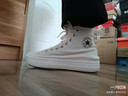 匡威（Converse）【滔搏運(yùn)動(dòng)】CONVERSE/匡威女鞋厚底高幫帆布鞋AllStar增高休閑 568498C 37 曬單實(shí)拍圖