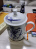 傳世瓷 傳世瓷 陶瓷茶杯帶蓋辦公杯 杯子 景式杯 景德鎮茶杯對杯 竹報平安（茶杯1個(gè)裝） 曬單實(shí)拍圖