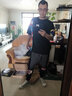 閃電潮牌（GENANX）印花短袖男夏季情侶裝嘻哈街頭太空棉五分袖t恤 黑色 L 曬單實(shí)拍圖