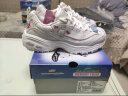 斯凯奇（Skechers）老爹鞋女士熊猫鞋刺绣厚底内增高小白鞋子休闲百搭季 149466-薰衣草色/LAV 36 实拍图