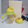 英氏（YEEHOO）嬰兒杯兒童鴨嘴學(xué)飲水杯寶寶重力球幼兒園水壺吸管杯喝水杯 鴨嘴+吸管 綠色雙頭 曬單實(shí)拍圖