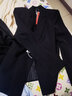 晨芙職業(yè)裝西裝套裝女春秋氣質(zhì)西服面試正裝售樓部工裝酒店前臺工作服 藍色單件西裝 2XL 建議120-130斤 曬單實(shí)拍圖
