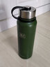 新術(shù)行軍水壺運動水杯大容量保溫杯304不銹鋼保溫壺行軍訓(xùn)軍迷水壺 軍綠色 1000ml 曬單實拍圖