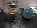 初祎 直火壺煮茶壺直燒壺可明火加熱玻璃水壺耐高溫茶壺大容量泡茶壺 1000ML全不銹鋼蓋款 曬單實(shí)拍圖