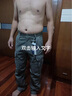 季言重磅褲子男春秋休閑褲水洗純棉多口袋工裝褲男寬松長(cháng)褲男阿美咔嘰 灰綠色 S 曬單實(shí)拍圖
