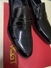 VQGT英倫樂(lè )福鞋真皮一腳蹬商務(wù)正裝皮鞋漆皮男鞋新郎男結婚鞋亮面 潮流黑 偏大一碼 37 (235mm) 曬單實(shí)拍圖