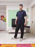 皮爾卡丹（pierre cardin）男士亞麻休閑褲2025新款夏季冰絲薄款長(cháng)褲寬松直筒棉麻男褲子大碼 單件裝 灰色 XL 115-130斤 曬單實(shí)拍圖