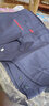 琴琴家夏季純棉長袖工作服男裝上衣薄款耐磨工程服電焊汽修服工地勞保服 藏藍色【長袖套裝】 165/M 曬單實拍圖