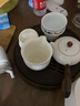 清淤坊 茶具茶盤實木竹制儲水式小茶盤托盤家用酒店旅行干泡茶臺 胡桃色月圓小25*25*5cm 曬單實拍圖