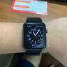 例米 適用蘋(píng)果手表apple watch10/9/8/7/6/SE表帶iWatch5/4代尼龍回環(huán)表帶男女款透氣ultra腕帶潮個(gè)性 黑色 42/44mm 曬單實(shí)拍圖