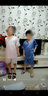 童話課堂（TONGHUAKETANG）女童睡衣男夏兒童夏季薄款公主寶寶冰絲套裝男孩家居服夏天空調(diào)服 8041V領(lǐng)-粉色（女童款） 150碼建議身高140-145厘米 曬單實拍圖