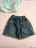 康薇貝女童牛仔短褲夏季薄款兒童休閑褲外穿夏褲6-12歲中大童女孩馬褲 短褲 150 建議體重75左右 曬單實(shí)拍圖