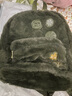 花間公主融雪毛絨包包秋刺繡可愛(ài)少女心雙肩包百搭毛毛雙肩背包七夕禮物 軍綠色(大號(hào)) 曬單實(shí)拍圖