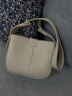 慕昂（MOVEON）高級感包包2023新款純色質(zhì)感單肩包春夏季百搭斜挎水桶子母包 米白色 曬單實(shí)拍圖