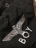 BOY LONDON春季男女同款潮牌梭織長(cháng)褲logo刺繡燈芯絨休閑褲N34012 黑色 M 曬單實(shí)拍圖