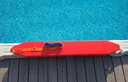 PoolMate水上救生用品紅色水上浮標泳池救生員專用救生條魚雷單雙人浮標 單人浮標98x14x8.5cm 曬單實拍圖