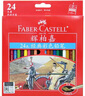 輝柏嘉（Faber-castell）油性彩鉛經(jīng)典騎士系列手繪畫(huà)畫(huà)成人初學(xué)者學(xué)生用紙盒套裝專(zhuān)業(yè)彩色鉛筆 24色 曬單實(shí)拍圖